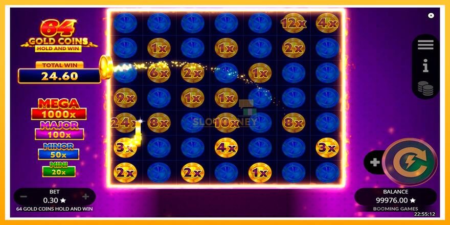 Máquina de jogos 64 Gold Coins Hold and Win - chance de ganhar dinheiro, foto 6