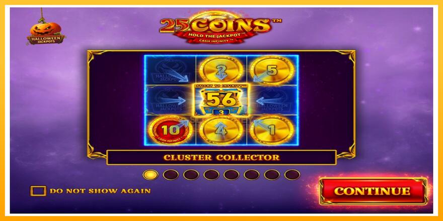 Máquina de jogos 25 Coins Halloween Jackpots - chance de ganhar dinheiro, foto 1