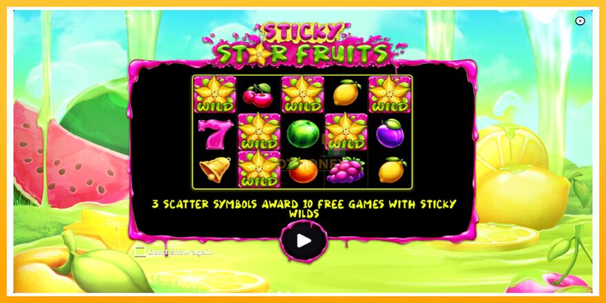 Máquina de jogos Sticky Star Fruits - chance de ganhar dinheiro, foto 1