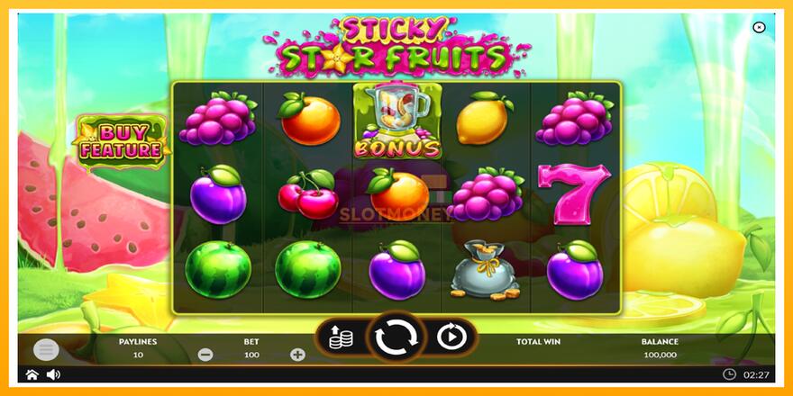 Máquina de jogos Sticky Star Fruits - chance de ganhar dinheiro, foto 2