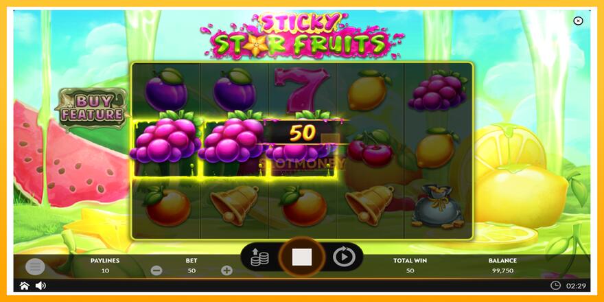 Máquina de jogos Sticky Star Fruits - chance de ganhar dinheiro, foto 3