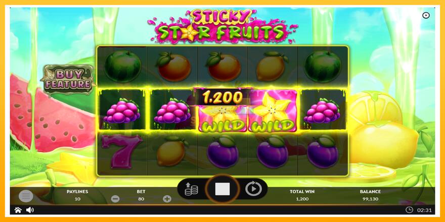 Máquina de jogos Sticky Star Fruits - chance de ganhar dinheiro, foto 4