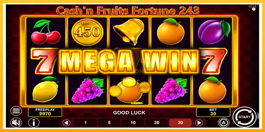 Máquina de jogos Cashn Fruits Fortune 243 - chance de ganhar dinheiro, foto 3