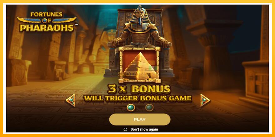 Máquina de jogos Fortunes of Pharaohs - chance de ganhar dinheiro, foto 1