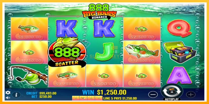 Máquina de jogos 888 Big Bass Bonanza - chance de ganhar dinheiro, foto 3