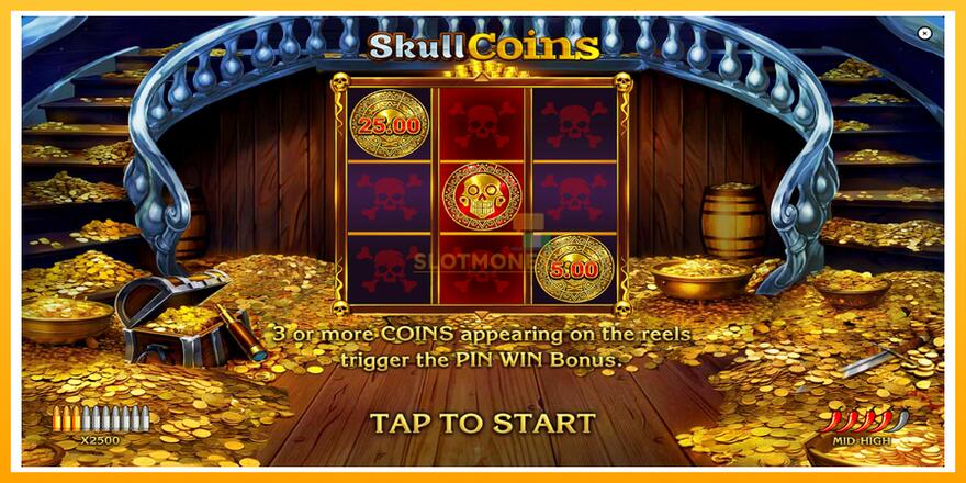 Máquina de jogos Skull Coins - chance de ganhar dinheiro, foto 1