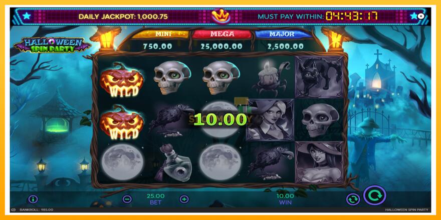 Máquina de jogos Halloween Spin Party - chance de ganhar dinheiro, foto 4