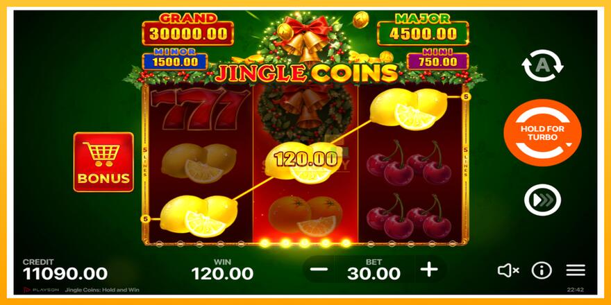 Máquina de jogos Jingle Coins - chance de ganhar dinheiro, foto 3