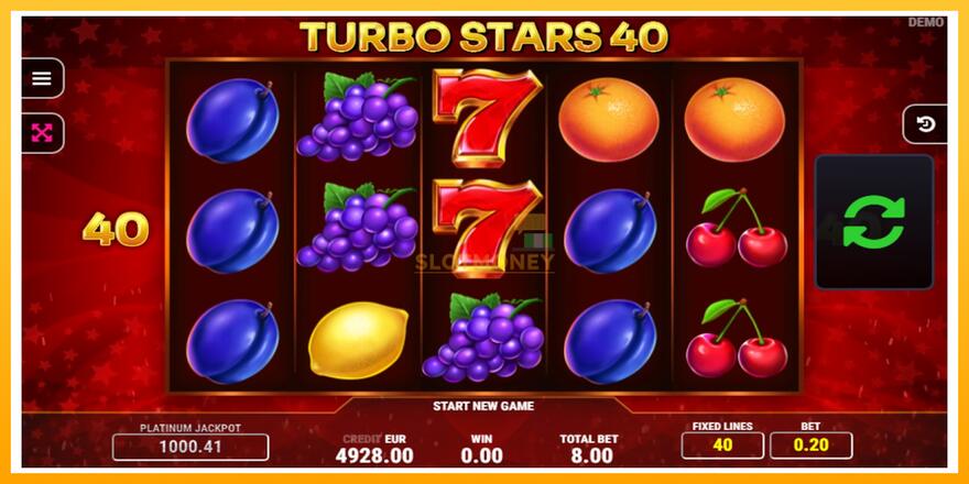 Máquina de jogos Turbo Stars 40 - chance de ganhar dinheiro, foto 2