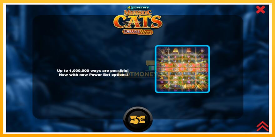 Máquina de jogos Majestic Cats DeluxeWays - chance de ganhar dinheiro, foto 1