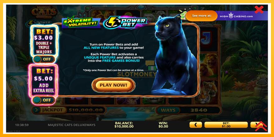 Máquina de jogos Majestic Cats DeluxeWays - chance de ganhar dinheiro, foto 2