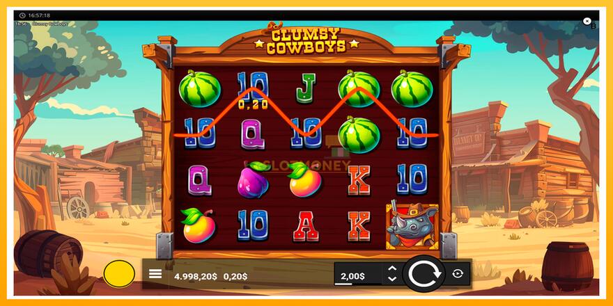 Máquina de jogos Clumsy Cowboys - chance de ganhar dinheiro, foto 2