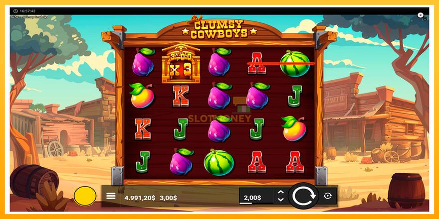 Máquina de jogos Clumsy Cowboys - chance de ganhar dinheiro, foto 3