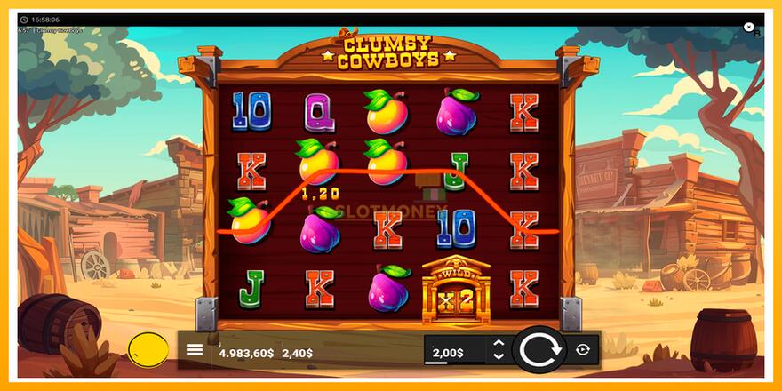 Máquina de jogos Clumsy Cowboys - chance de ganhar dinheiro, foto 4