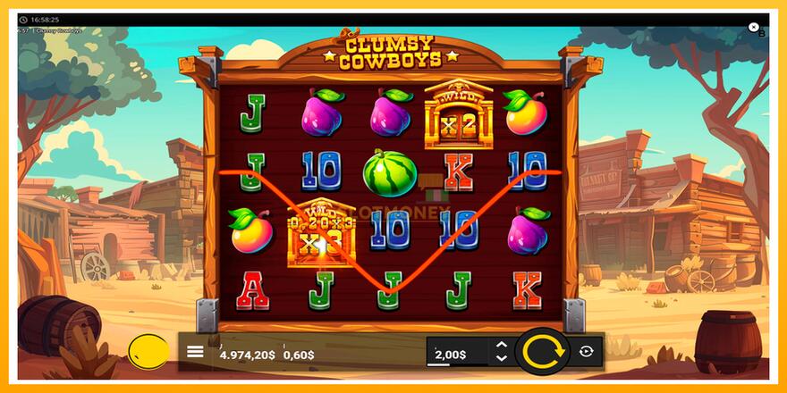 Máquina de jogos Clumsy Cowboys - chance de ganhar dinheiro, foto 5