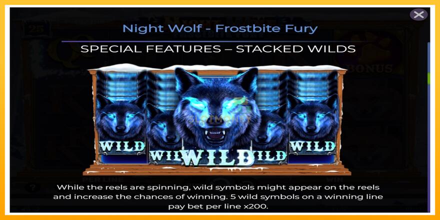 Máquina de jogos Night Wolf - Frostbite Fury - chance de ganhar dinheiro, foto 6