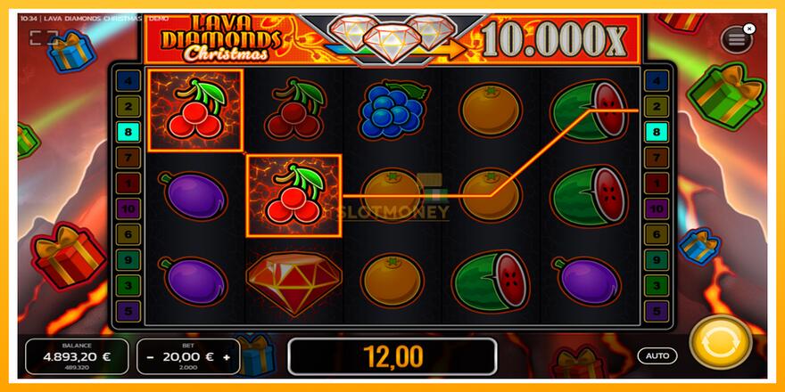 Máquina de jogos Lava Diamonds Christmas - chance de ganhar dinheiro, foto 3