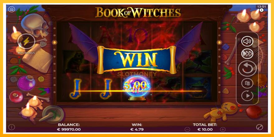 Máquina de jogos Book of Witches - chance de ganhar dinheiro, foto 3