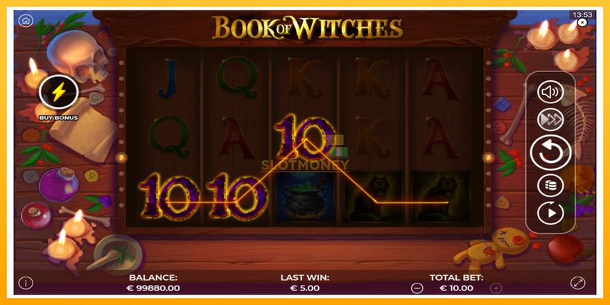 Máquina de jogos Book of Witches - chance de ganhar dinheiro, foto 4