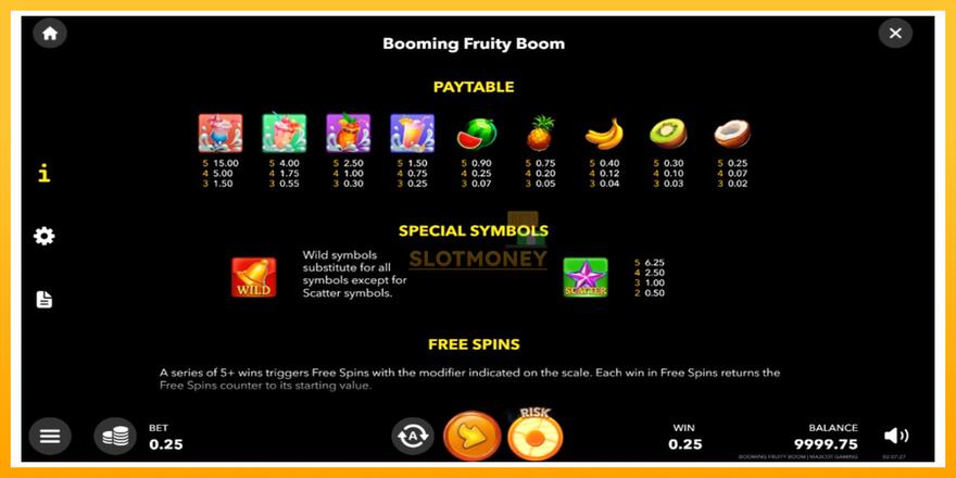 Máquina de jogos Booming Fruity Boom - chance de ganhar dinheiro, foto 5