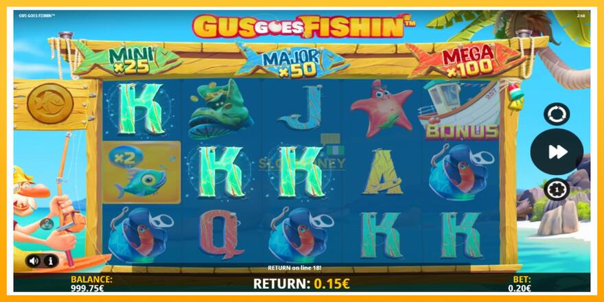 Máquina de jogos Gus Goes Fishin - chance de ganhar dinheiro, foto 3