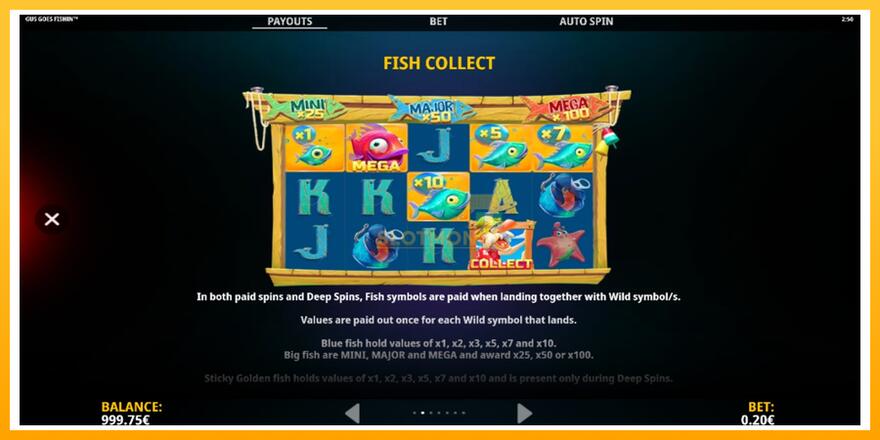 Máquina de jogos Gus Goes Fishin - chance de ganhar dinheiro, foto 5