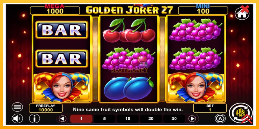 Máquina de jogos Golden Joker 27 Hold & Win - chance de ganhar dinheiro, foto 2