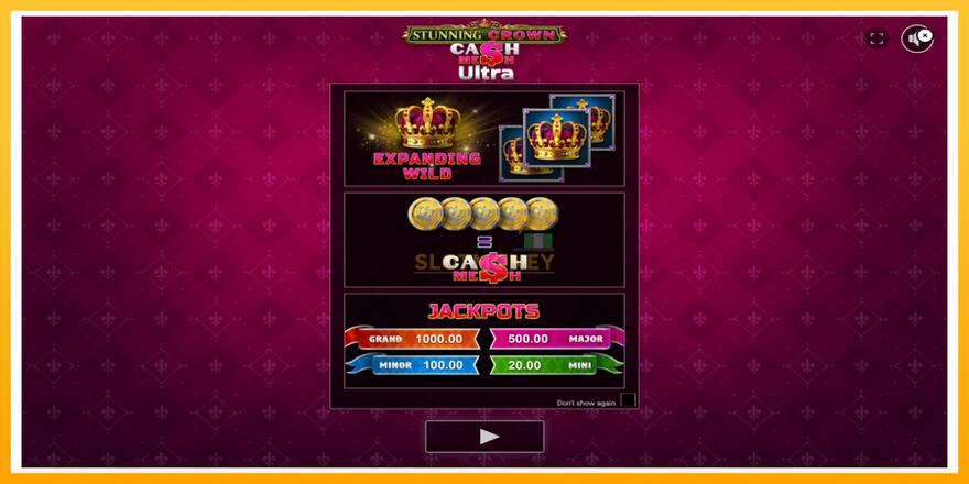 Máquina de jogos Stunning Crown Cash Mesh Ultra - chance de ganhar dinheiro, foto 1