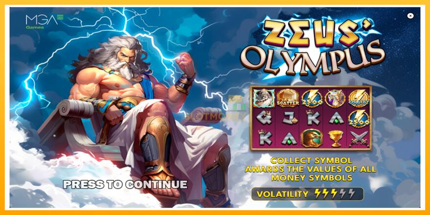 Máquina de jogos Zeus Olympus - chance de ganhar dinheiro, foto 1