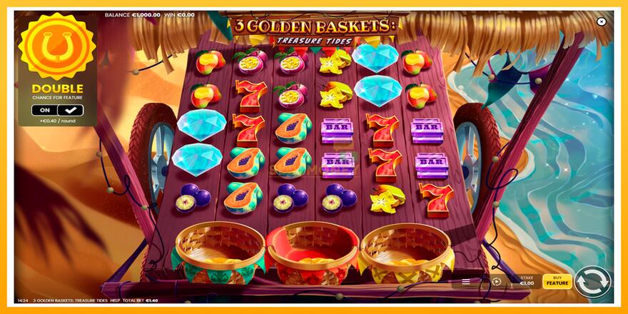 Máquina de jogos 3 Golden Baskets: Treasure Tides - chance de ganhar dinheiro, foto 1