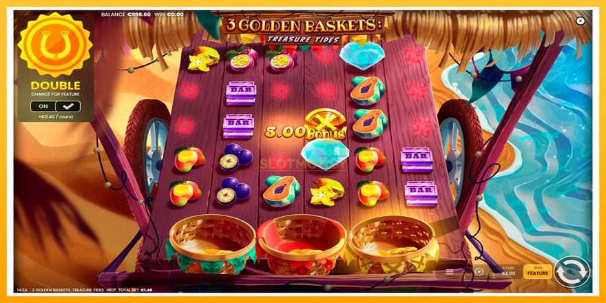 Máquina de jogos 3 Golden Baskets: Treasure Tides - chance de ganhar dinheiro, foto 2