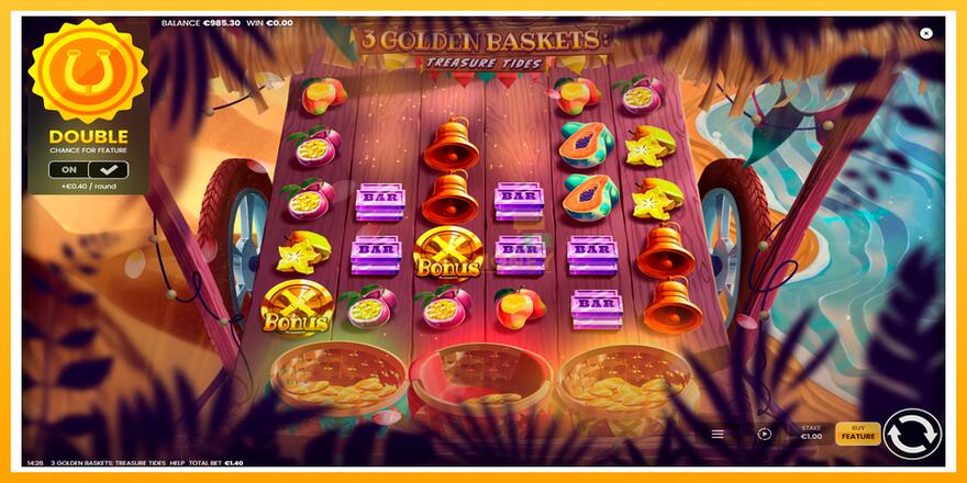 Máquina de jogos 3 Golden Baskets: Treasure Tides - chance de ganhar dinheiro, foto 4