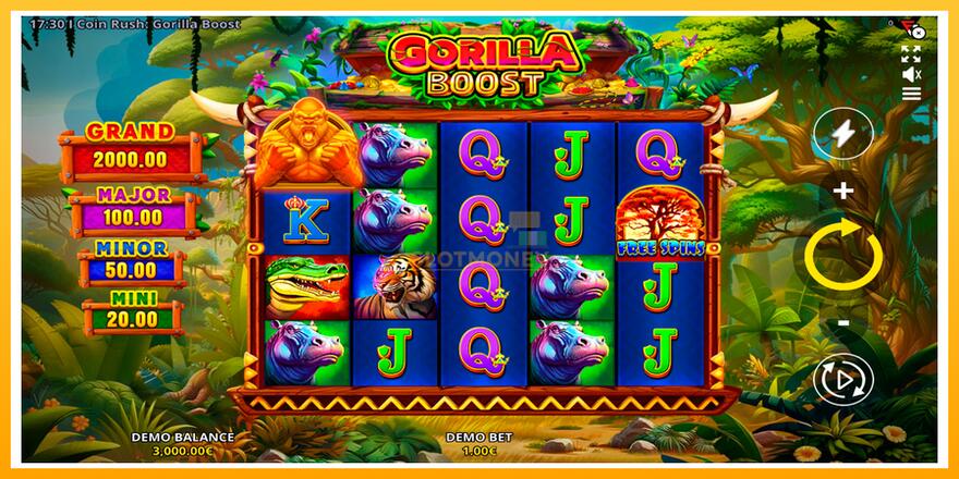 Máquina de jogos Coin Rush: Gorilla Boost - chance de ganhar dinheiro, foto 1