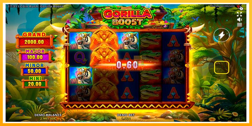 Máquina de jogos Coin Rush: Gorilla Boost - chance de ganhar dinheiro, foto 3