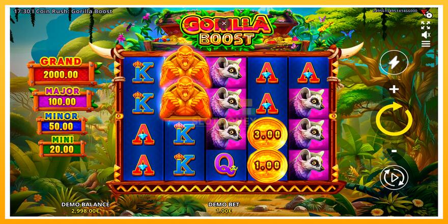 Máquina de jogos Coin Rush: Gorilla Boost - chance de ganhar dinheiro, foto 5