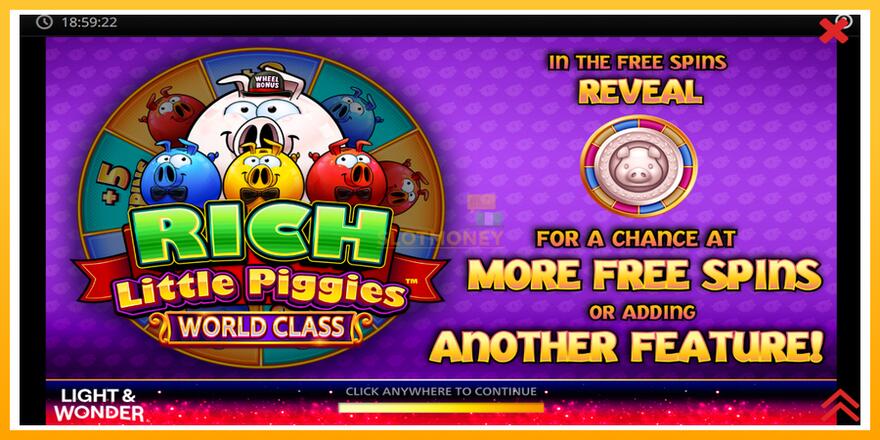 Máquina de jogos Rich Little Piggies World Class - chance de ganhar dinheiro, foto 1