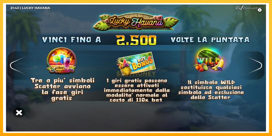 Máquina de jogos Lucky Havana - chance de ganhar dinheiro, foto 5