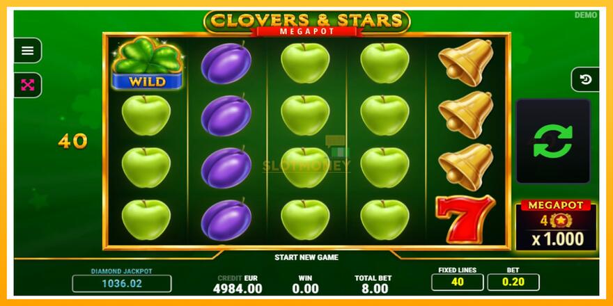 Máquina de jogos Clovers & Stars - chance de ganhar dinheiro, foto 2