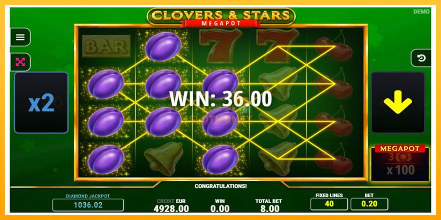 Máquina de jogos Clovers & Stars - chance de ganhar dinheiro, foto 3