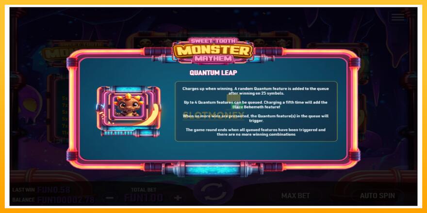 Máquina de jogos Sweet Tooth Monster Mayhem - chance de ganhar dinheiro, foto 6