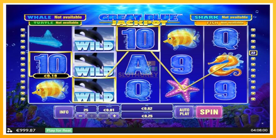 Máquina de jogos Great Blue Jackpot - chance de ganhar dinheiro, foto 3