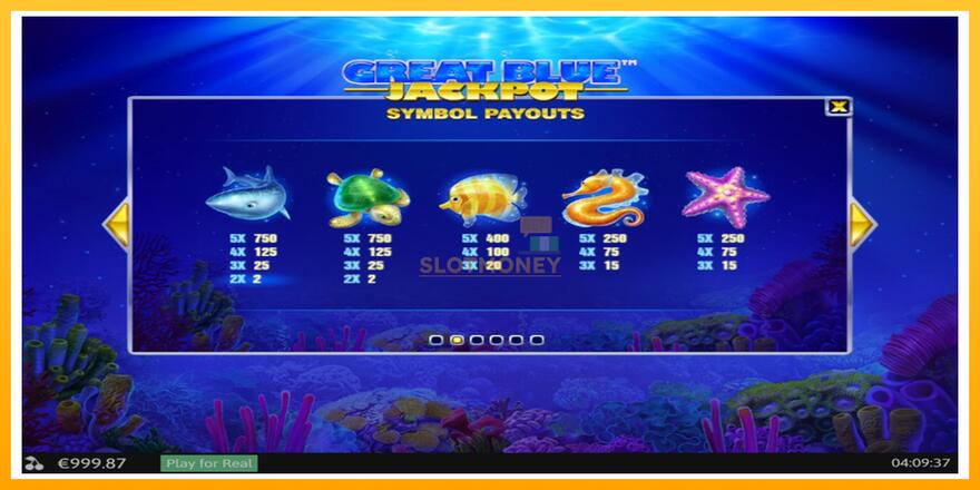 Máquina de jogos Great Blue Jackpot - chance de ganhar dinheiro, foto 5