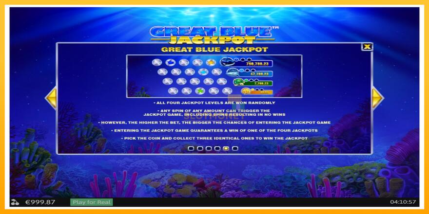 Máquina de jogos Great Blue Jackpot - chance de ganhar dinheiro, foto 7