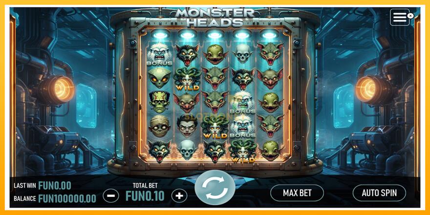 Máquina de jogos Monster Heads - chance de ganhar dinheiro, foto 1