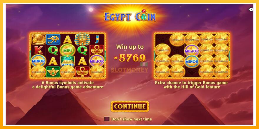 Máquina de jogos Egypt Coin - chance de ganhar dinheiro, foto 1