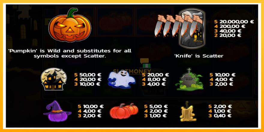 Máquina de jogos Pumpkin Horror - chance de ganhar dinheiro, foto 4