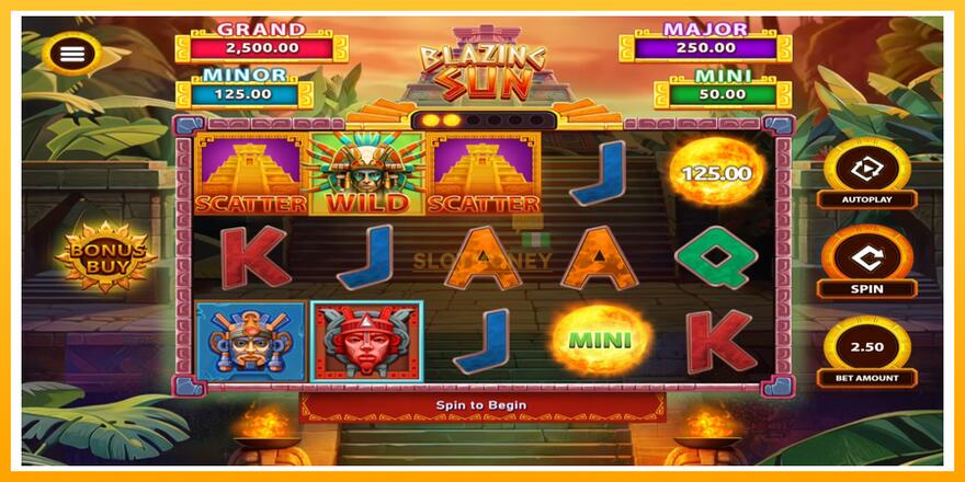 Máquina de jogos Blazing Sun - chance de ganhar dinheiro, foto 1