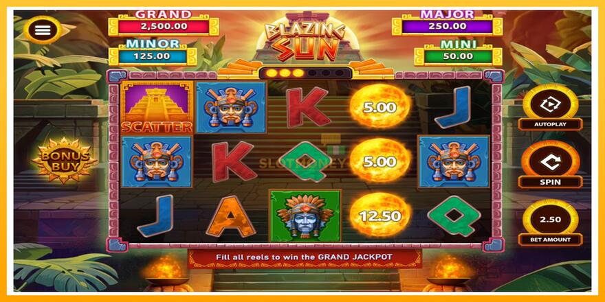 Máquina de jogos Blazing Sun - chance de ganhar dinheiro, foto 2