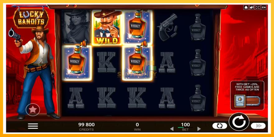 Máquina de jogos Lucky Bandits - chance de ganhar dinheiro, foto 2