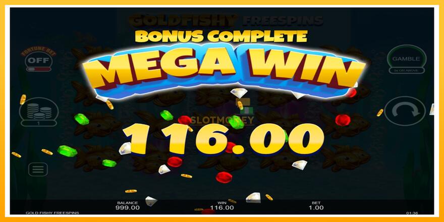 Máquina de jogos Gold Fishy Free Spins - chance de ganhar dinheiro, foto 3